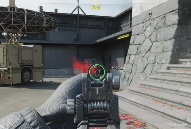 COD BO7のピースキーパーMK1のアイアンサイト